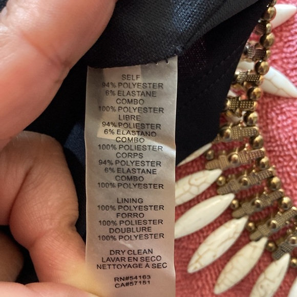 VINCE CAMUTO | Lace Panel Trumpet Gown Size 6 - Picture 10 of 13